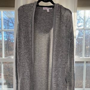 Gray cardigan